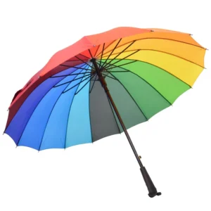 UB14 Oversized Windproof Straight Umbrella Long Handle Large Business Advertising Sunny Umbrella with Printable Logo