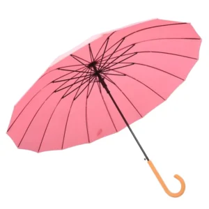 UMB18 24-Bone Straight Golf Umbrella with Long Handle Wind-Resistant Umbrella Custom Printable Logo Advertising Umbrella