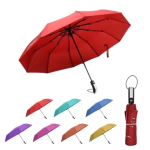 UV Foldable Custom Smart Luxury Automatic Folding Windproof Umbrella with Solar Lights