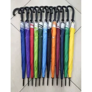 UV Golf Umbrella J Handle Custom Logo Windproof Straight Large Rain Outdoor Business Promotional Gift China Supplier