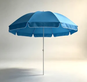 UV Proof Sun Umbrella Parasol Beach Umbrella with Tassels Double Layer Fabric 8K Steel