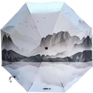 UV Protection Manual Fold Travel Umbrella, Logo and Comics Print