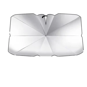 UV Protection Portable Folding Polyester Car Sun Shade Umbrella, 10pc