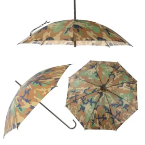 UV Protection Reversible Camouflage Tactical Outdoor Umbrella for Camping Fishing and Hunting