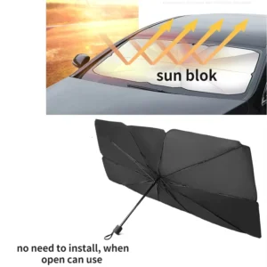UV Protection Windshield Car Sun Visor Foldable Umbrella