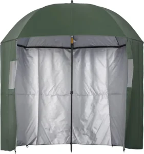 UV Protective XL Fishing Umbrella with Zip-Detachable Windbreak, Angle Tilt, Height Adjustment