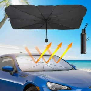 UV-Resistant Folding Car Windshield Sunshade Umbrella