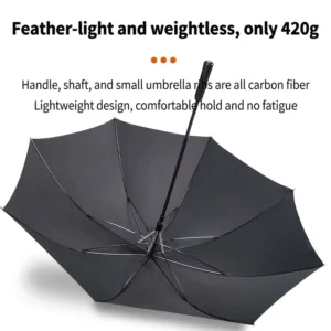 Ultra-Light Classic Carbon Fiber Fully Automatic Windproof Golf Umbrella for Business