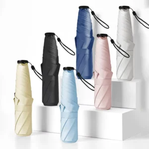 Ultra Light Folding Sun Rain Umbrella for Ladies