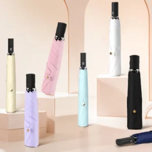 Ultra-Light Fully Automatic Flat Three-Fold UV-Resistant Umbrella