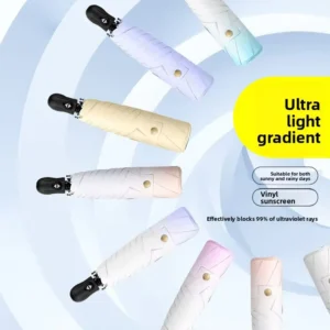Ultra-Light Gradient Sun Umbrella Automatic Opening Foldable UV Protection