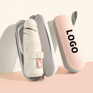 Ultra Light Portable Folding Umbrella With Logo for Umbrellas Travel Customizable Logo Mini Umbrella Business Gifts