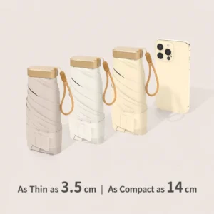 Ultralight Mini Pocket 6 Fold Umbrella Portable Women’s UV Protection Pocket Umbrella Folding UV Rain Umbrella Custom Logo