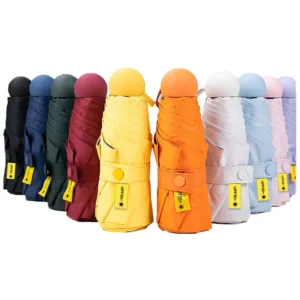 Ultralight Pocket Size Anti Uv Umbrella Small Women Capsule Mini Umbrellas for the Rain