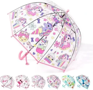 Umbrella Custom Cute Design Clear Transparent Kids Umbrella for Sun and Rain Manufacturers