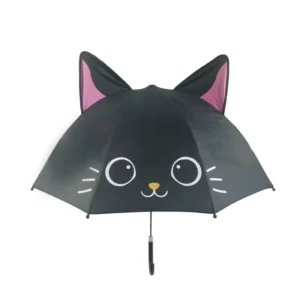Umbrella Custom Logo Cute Cartoon Children Umbrella Animation Creative Long Handled 3D Ear Modeling Kids Umbrella