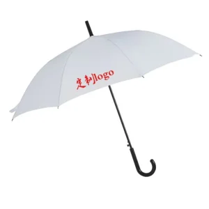 Umbrella Factory J-Handle Automatic Straight Umbrella Custom Advertising