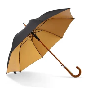 Best Straight Wooden Handle Umbrella for Rain with Custom Logo