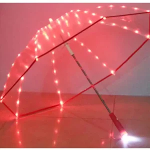 Umbrella with Led Light 23″ 8K POE Transparent Umbrella Dance Umbrella with Light