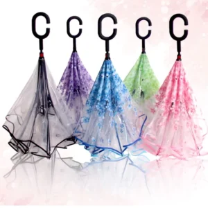 Upside-Down Chinese Japanese Transparent Reversed Inverted Umbrella