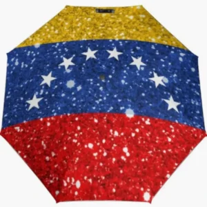 Venezuela Country Flag Pattern Fully Automatic Folding Umbrella