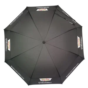Vented Golf Umbrella with Fiberglass Frame and Custom Screen Print