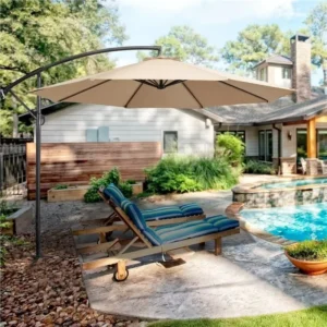 Versatile Cantilever Banana Garden Patio Umbrella for Hotels, Restaurants, Parks, and Courtyards