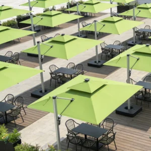 Villa Garden Folding Sun Umbrella with Waterproof Wind-Resistant Outdoor Commercial Shade
