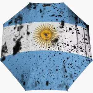 Vivid Argentina Flag Fully Automatic Folding Umbrella