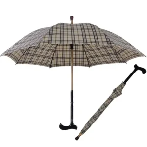 Walking Stick Straight Umbrella for Men and Seniors