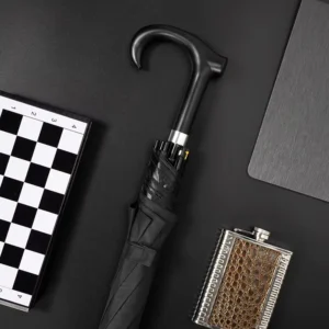 Walking Stick Umbrella for Men, Windproof Long Handle Golf Umbrella with Custom Logo