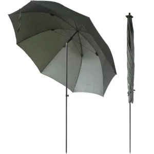 Waterproof 190T PA Coating 2.5M Adjustable Height Carp Fishing Shelter Brolly Umbrella