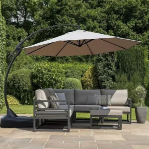 Waterproof 3.5m Windproof Aluminum Outdoor Banana Umbrella for Garden, Hotel, and Park