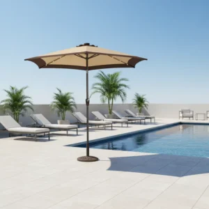 Waterproof 9ft Outdoor Patio Aluminum Umbrella