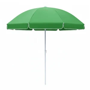 Waterproof Beach Umbrella with Tilt, Portable Parasol for Patio, Garden, Poolside, and Commercial Use, Green