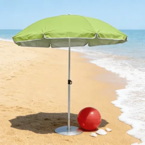 Waterproof Contemporary Design Aluminum Pole Polyester Fabric Lightweight Outdoor Patio Beach Dining Umbrella for Sun Rain