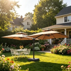 Waterproof Garden Banana Beach Umbrella for Resort and Cafe Shade