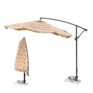 Waterproof Garden Patio Thatch Straw Umbrella for Hotel Cafe Park Pool Beach Courtyard