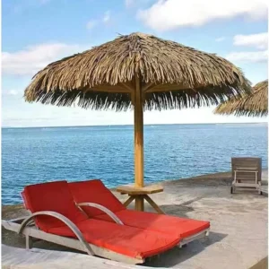 Waterproof HDPE Synthetic Straw Palm Umbrella, Thatch Roof, Manufacturer