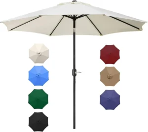 Waterproof Market Umbrella for Garden, Beach, Hotel, and Patio Furniture