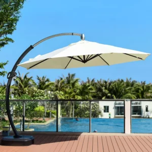 Waterproof Outdoor Cantilever Patio Umbrella and Garden Parasol