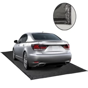 Waterproof PVC-Coated Car Mat Garage Floor Water Containment Mat for Car Wash, Cover, Tent, and Awning Use