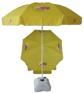 Waterproof PVC Printed Beach Umbrella for Advertising Outdoor Furniture