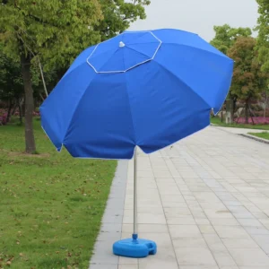 Waterproof Patio Umbrella with UPF50+ Aluminum Pole and Fiberglass Frame, 1.2M