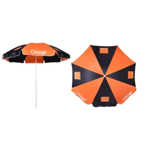 Waterproof Portable Lightweight Beach Umbrella with Stainless Steel Frame Sun Protection Gym Hotel Use