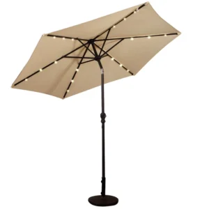Waterproof UV-Protective LED Solar Lights for Beach, Garden, and Outdoor Pool Umbrellas