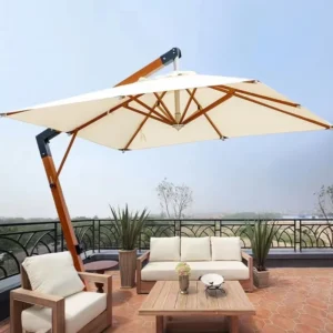 Weatherproof Durable Aluminum Frame Commercial Hotel Resort Poolside Deck Outdoor Patio Umbrella