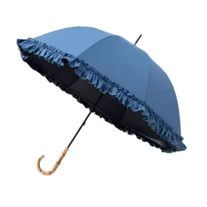Wholesales Fashion High Quality Elegant Ladies Colorful Coated UV Lace Long Handle Straight Umbrella