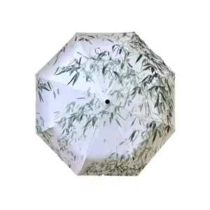 Wind & Rain Design Resistant Automatic Chinese Ink Painting Umbrella With UV Sun Protection Sunshade Sunny Days for Women