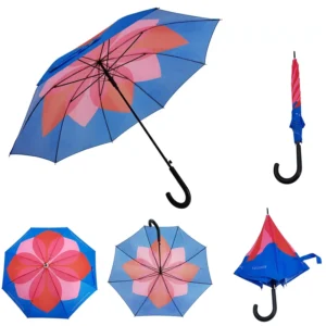Wind Resistant High Quality Elegant Wedding Umbrella Colorful Blossom Strength Sturdy Frame Lady Women Fashion Fast Shipping